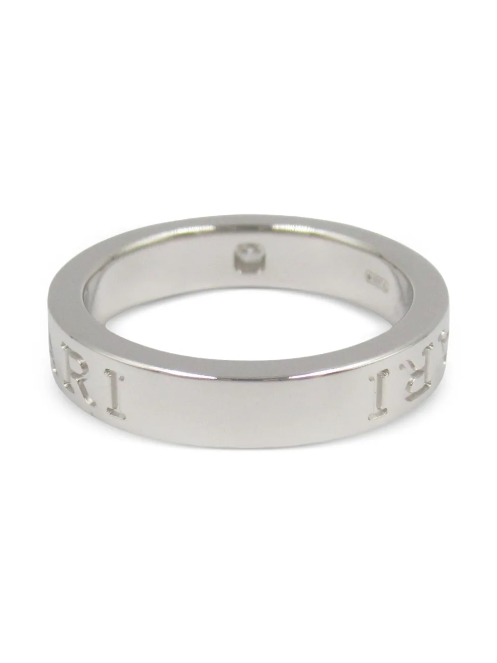 Bvlgari Pre-Owned 2010s 18K white gold Double Logo diamond ring | Pre-Owned | Image 2