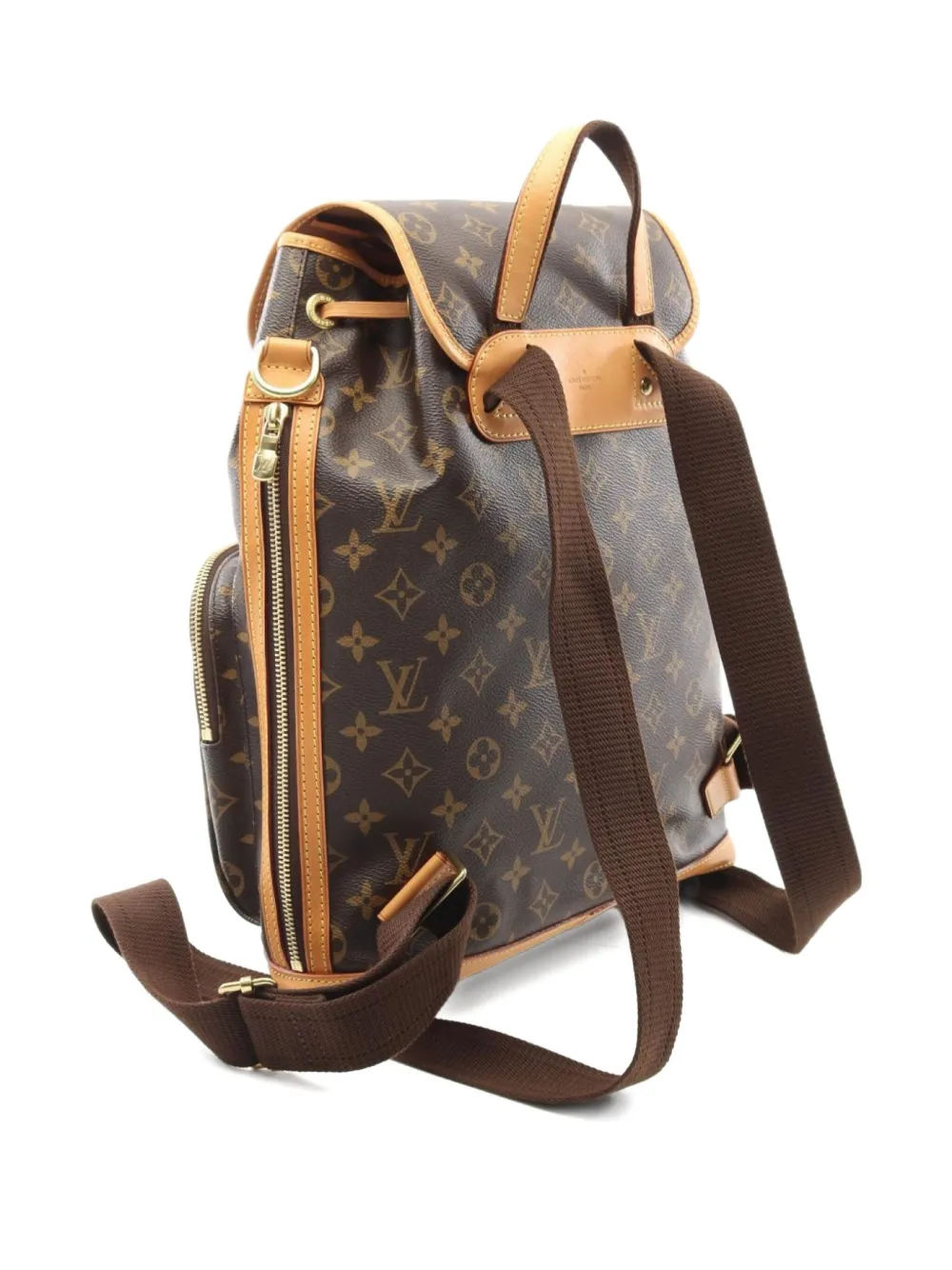 Pre-owned Louis Vuitton 2015 Sac Ad Bosforo Backpack In Brown