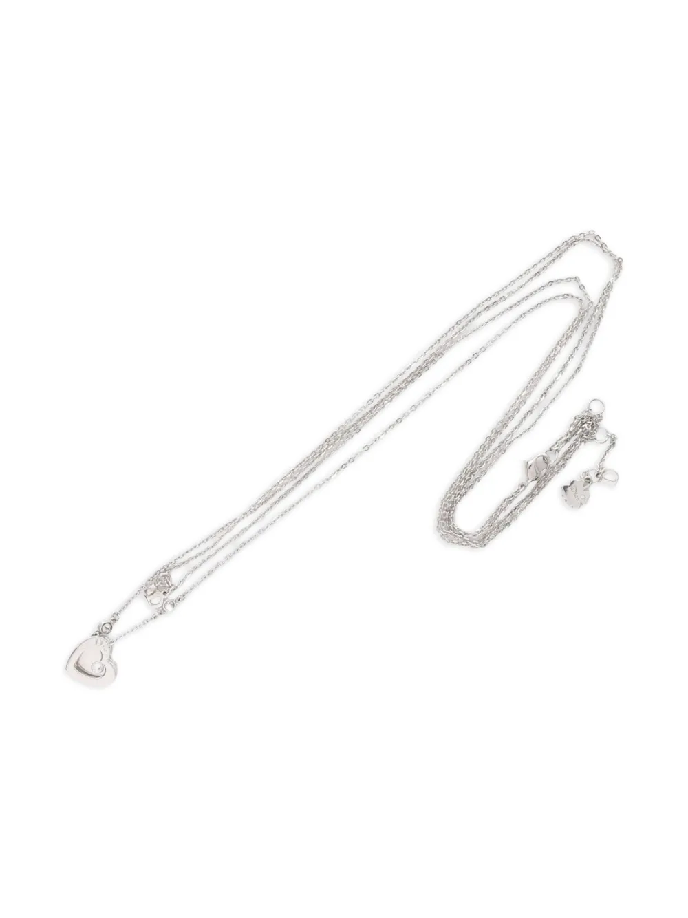 Christian Dior Pre-Owned 2000s Heart double chain necklace | Image 2