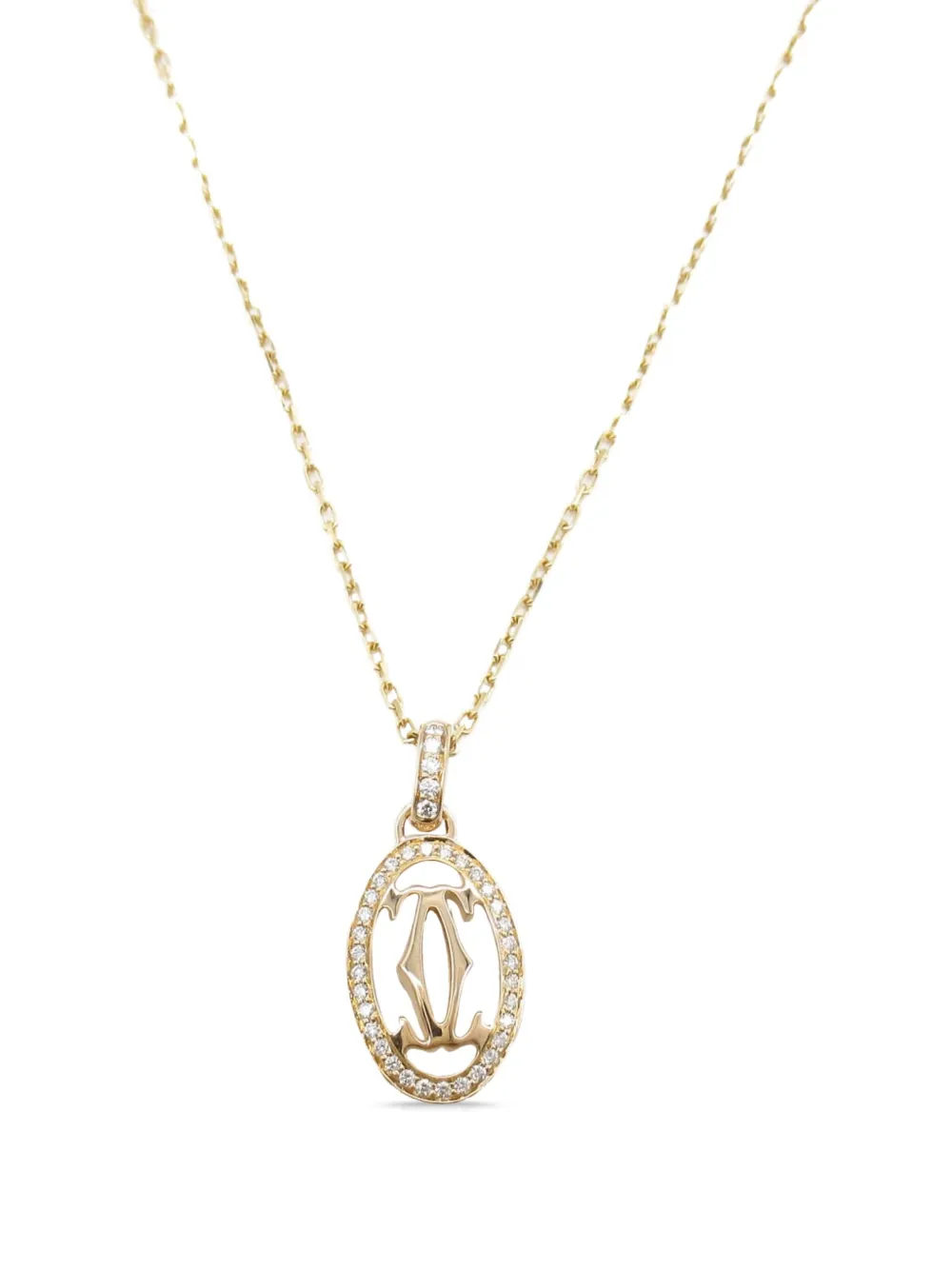 Cartier 2010s 18K rose gold Double C diamond necklace | Image 2