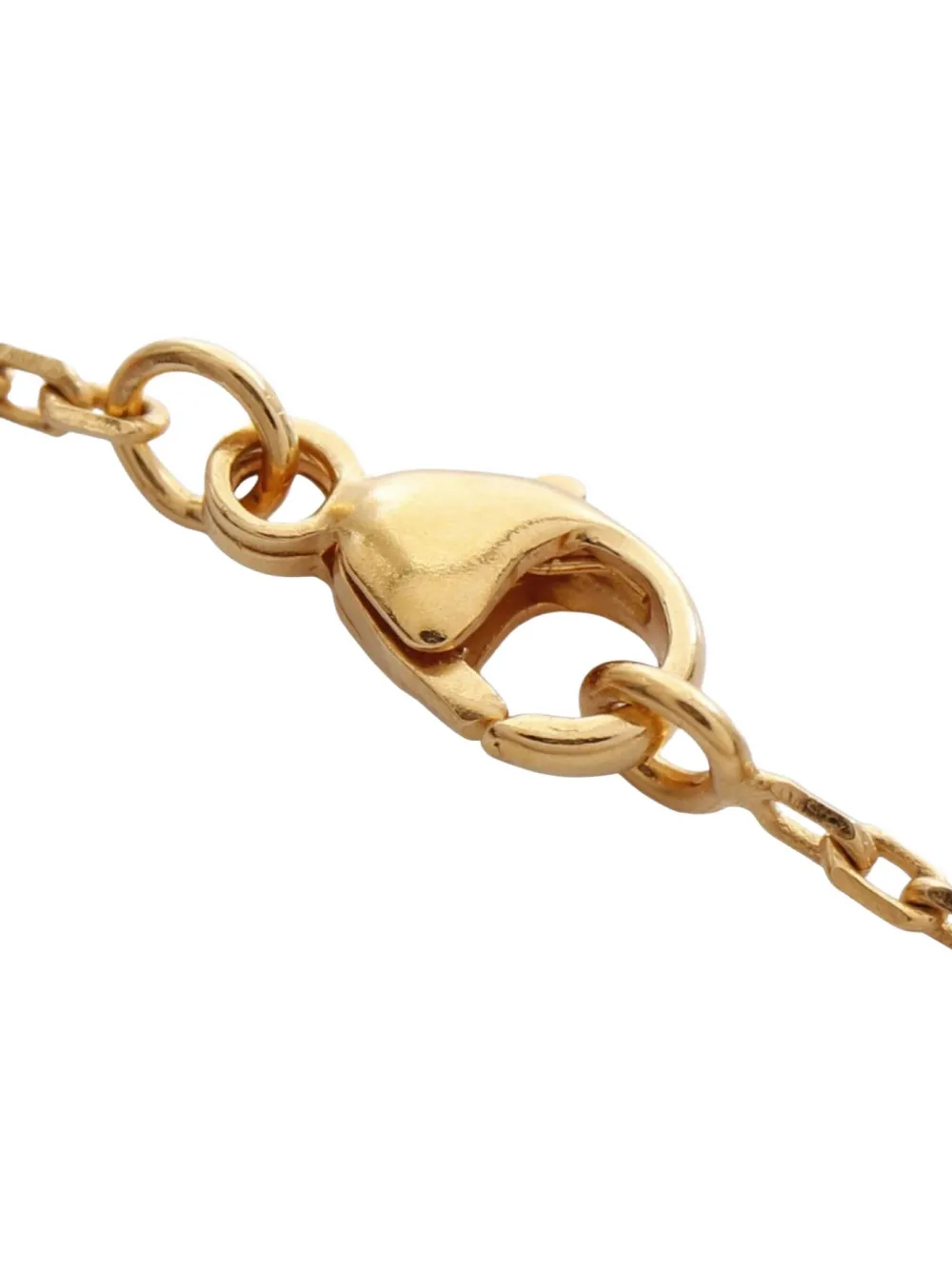 Pre-owned Hermes 2010s Mini Pop H Necklace In Gold