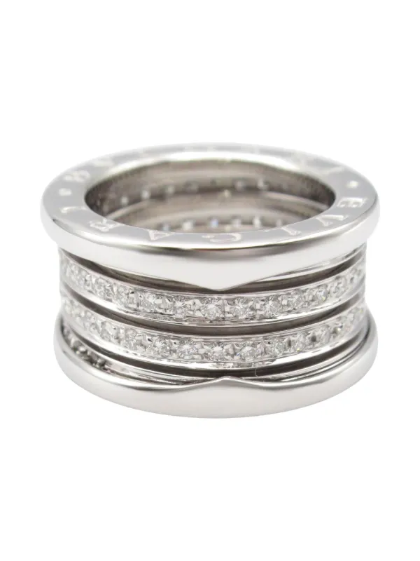 Bvlgari Pre-Owned 2010 18kt White Gold B-zero Diamond Ring Silver  FARFETCH PH