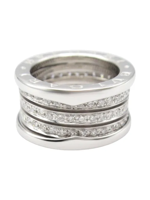 Bvlgari Pre-Owned خاتم 'B-زيرو' ذهب أبيض عيار 18 مرصع بألماس 2010