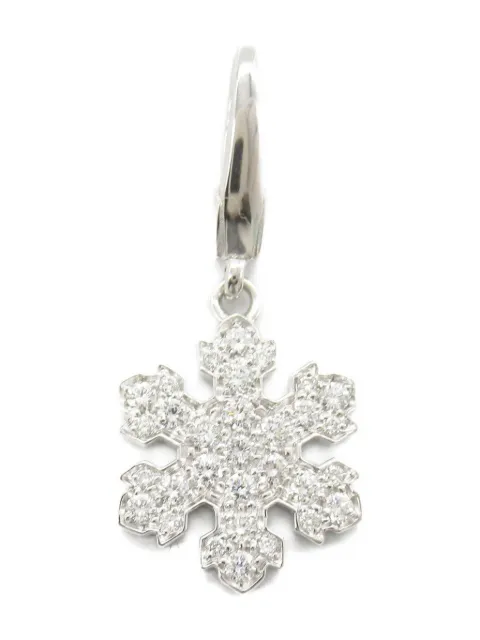 Bvlgari Pre-Owned 18K white gold diamond Snowflake necklace