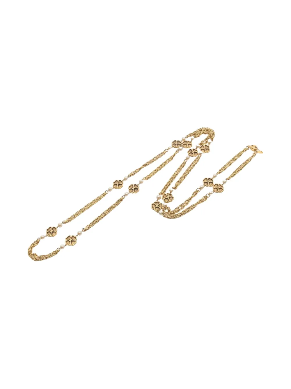 CHANEL Pre-Owned 1986-1988 Coco Mark necklace - ゴールドトーン CHANEL Pre-Owned 1986-1988 Coco Mark necklace - ゴールドトーン