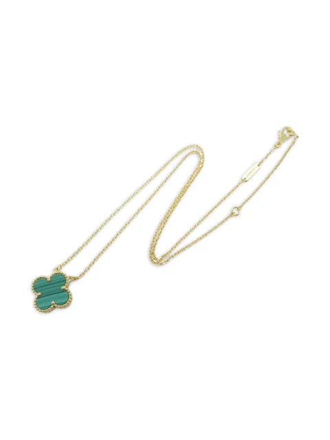 Van Cleef & Arpels collar Malachite Clover en oro amarillo de 18kt