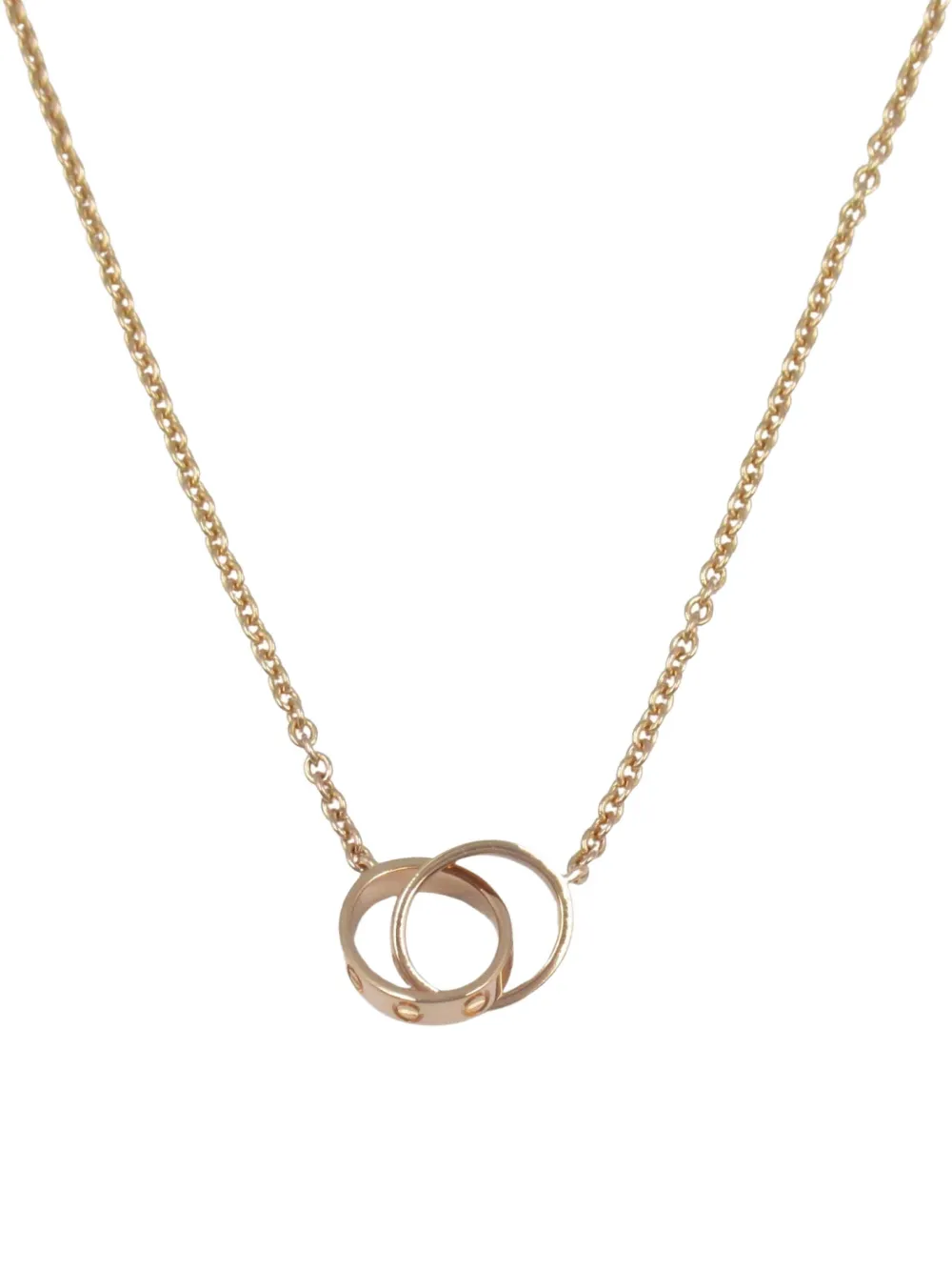 Cartier 18K rose gold Interlocking Circles necklace | Image 2