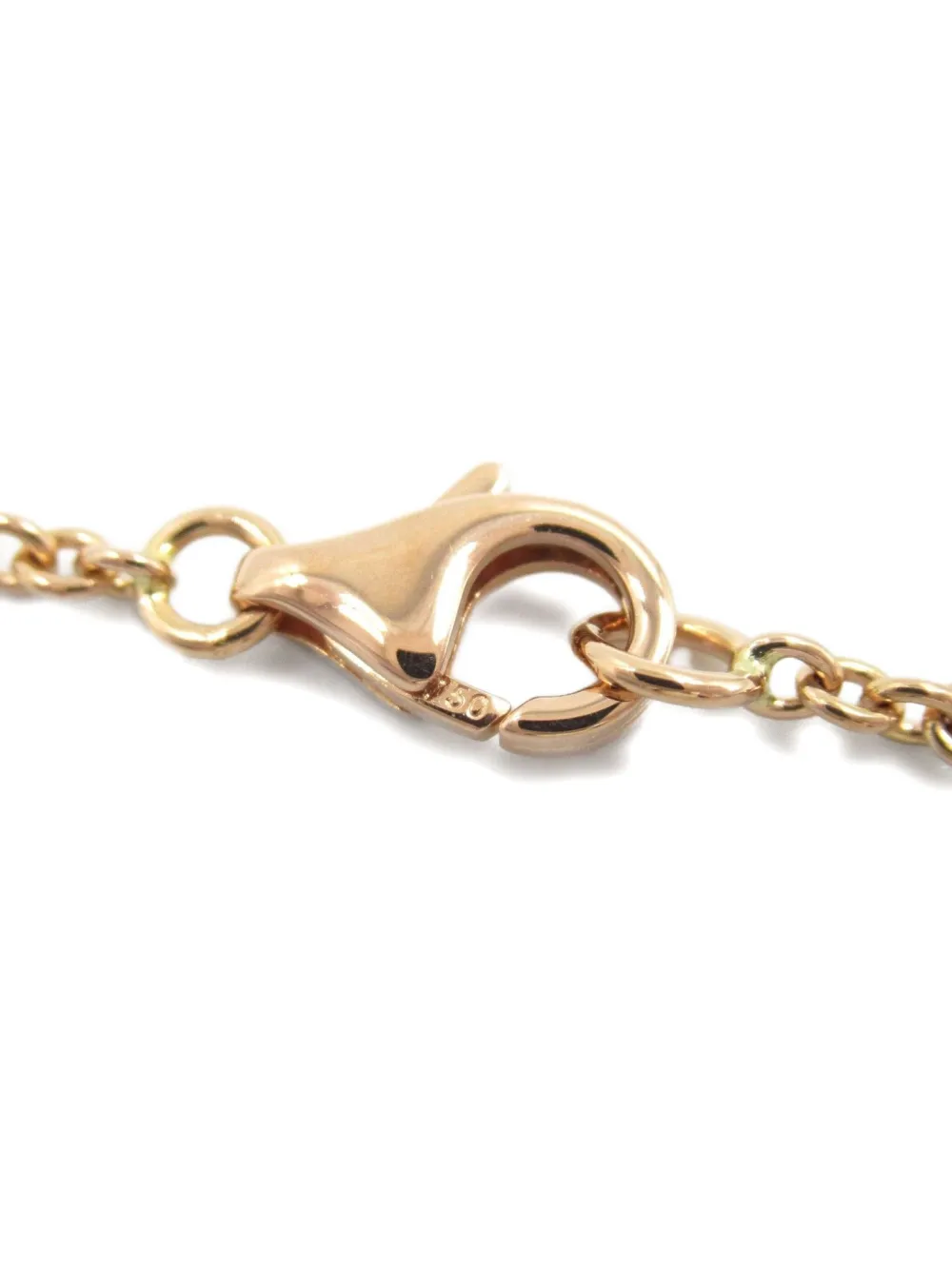 Pre-owned Cartier 18k Rose Gold Interlocking Circles Necklace In Pink