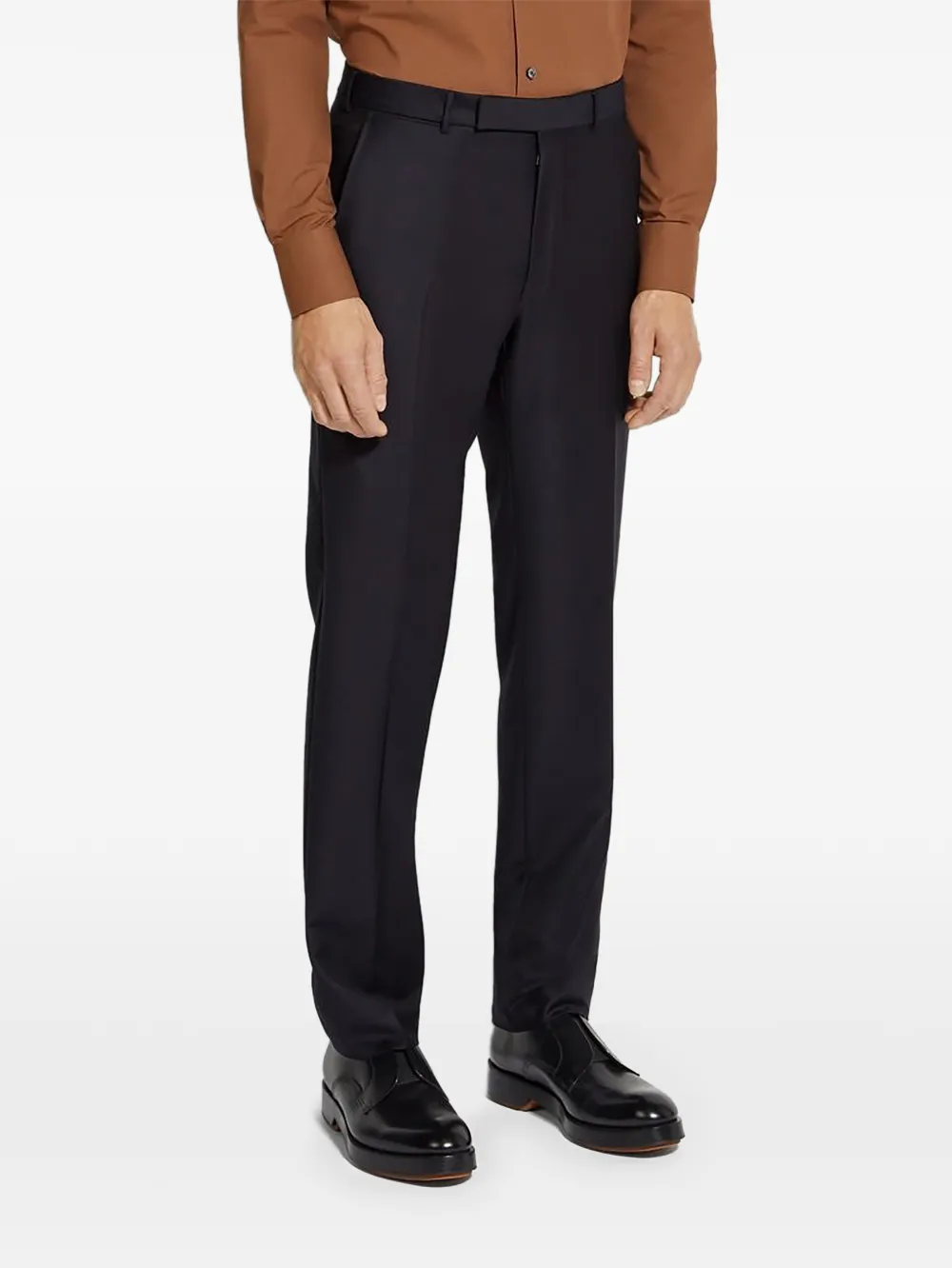 Zegna belt-loops trousers - Nero