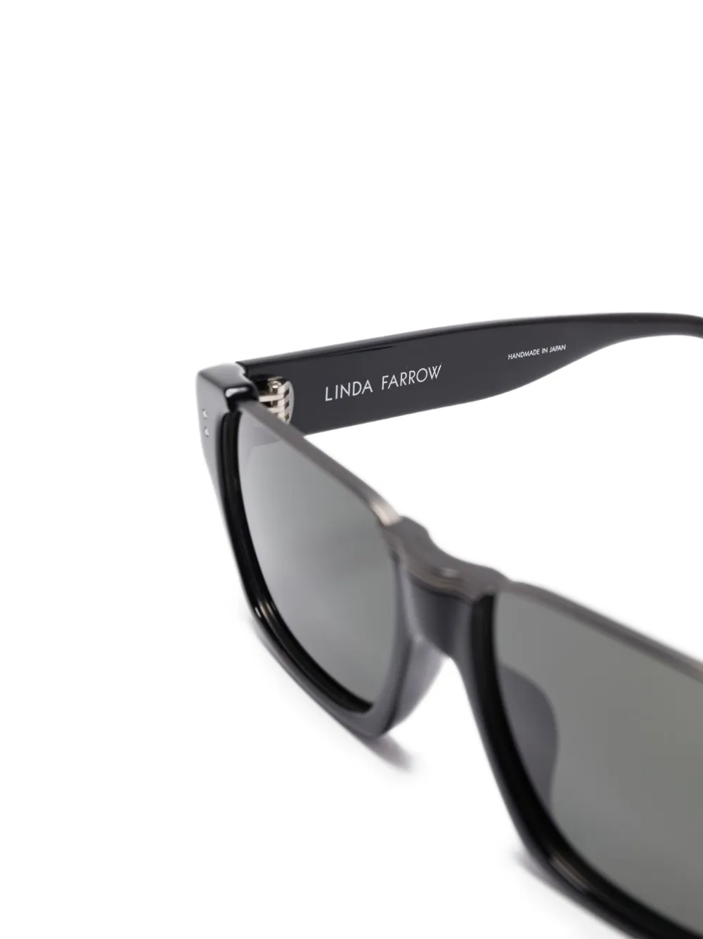 Linda Farrow rectangle sunglasses Zwart