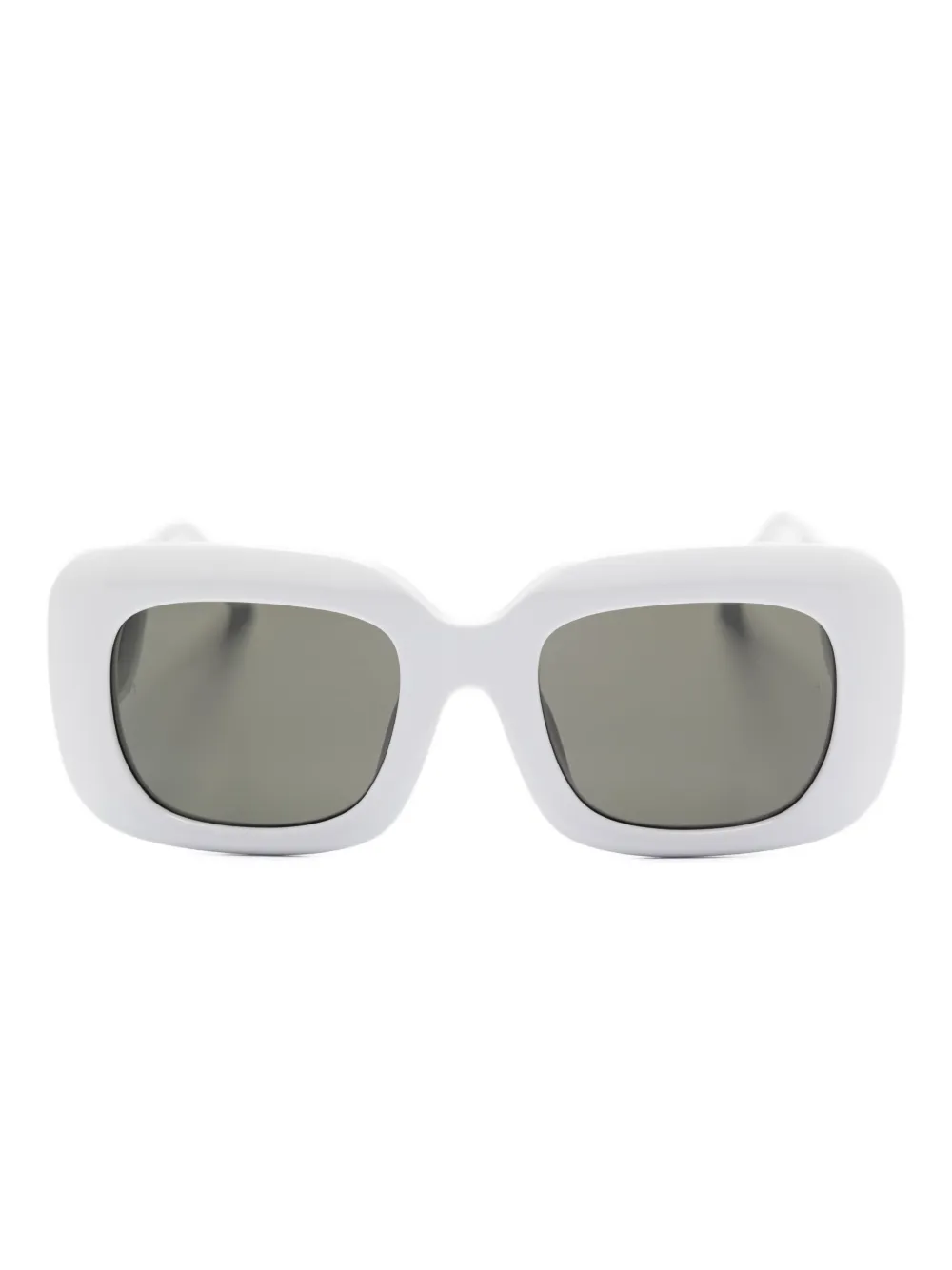 Linda Farrow rectangle-frame sunglasses Wit