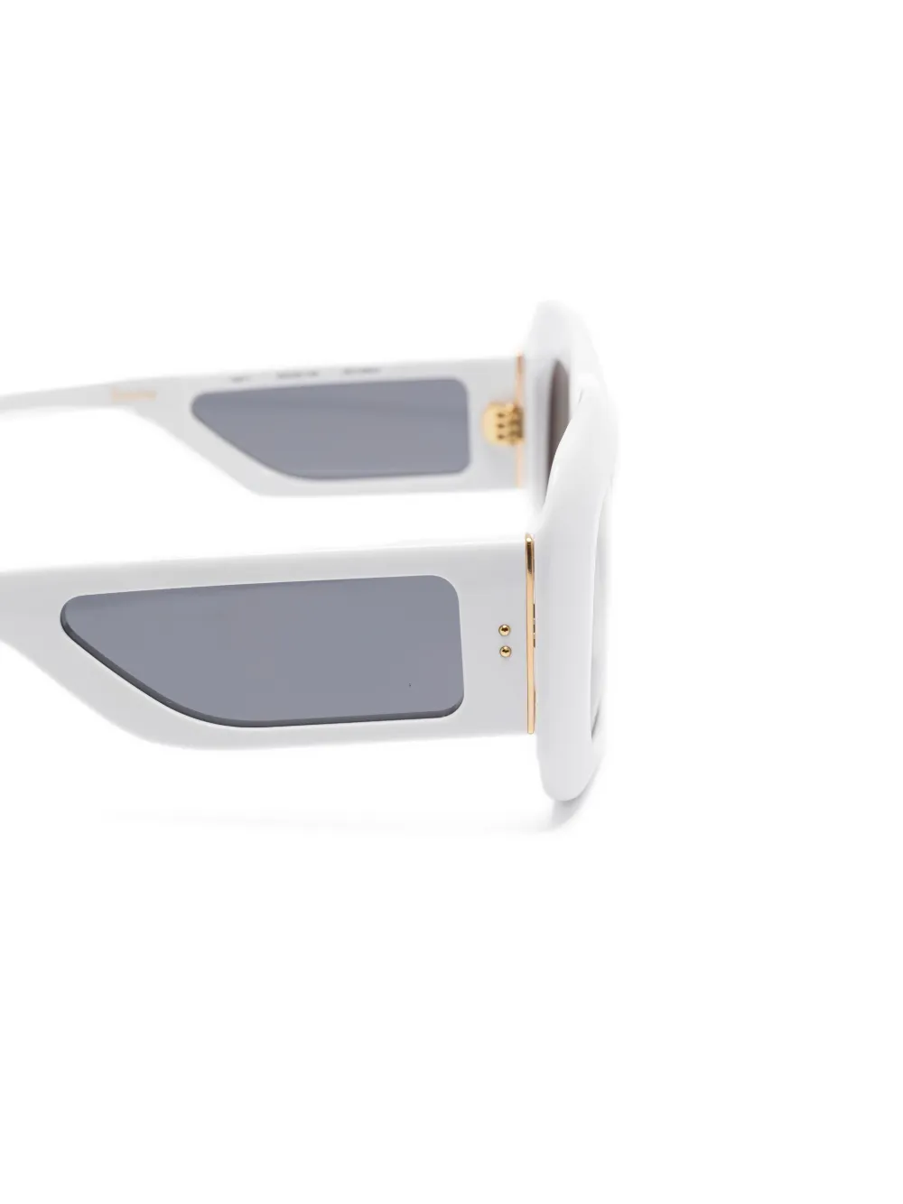 Linda Farrow rectangle-frame sunglasses Wit