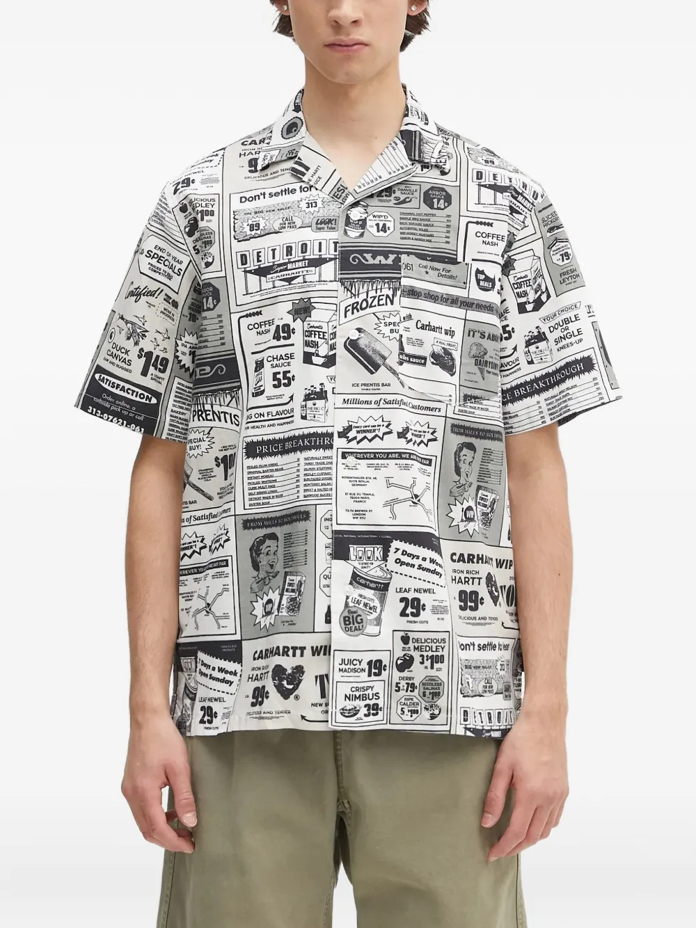 Carhartt WIP プリント ショートスリーブシャツ - ホワイト Carhartt WIP プリント ショートスリーブシャツ - ホワイト