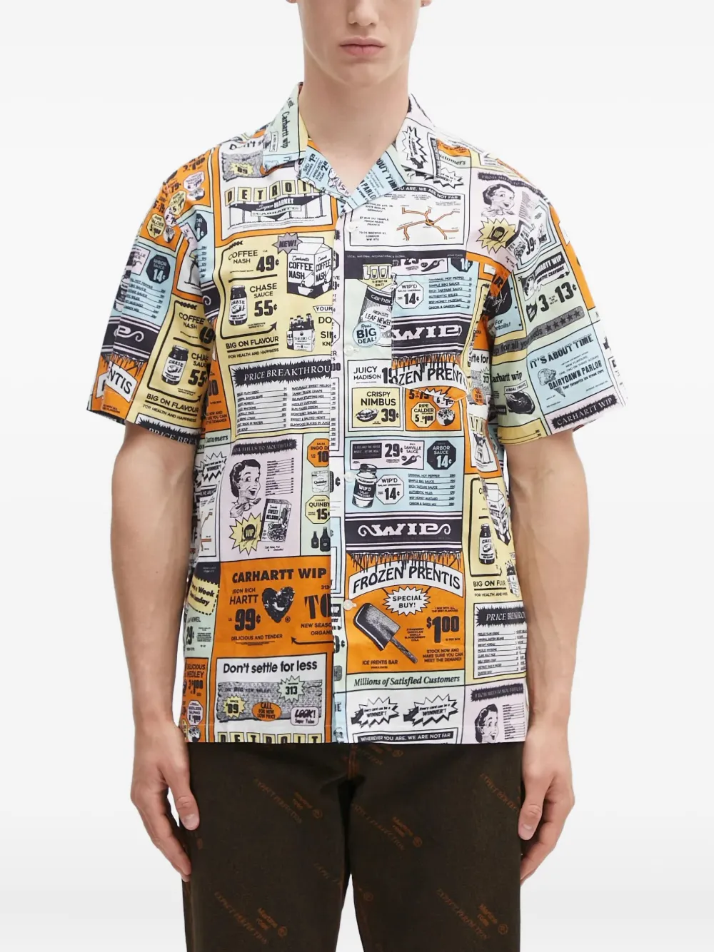 Carhartt WIP Catalogue graphic-print shirt | White | Image 1