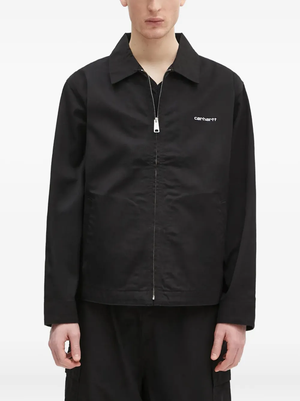 Carhartt WIP Jack met zak aan de voorkant Zwart