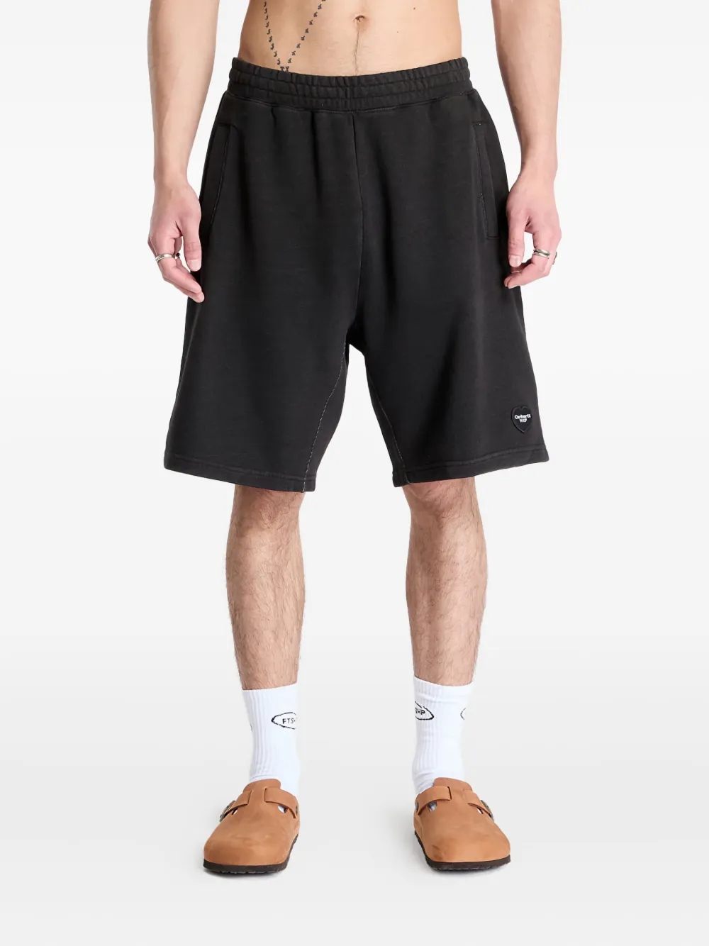 Carhartt WIP Shorts met opgestikte zak Zwart