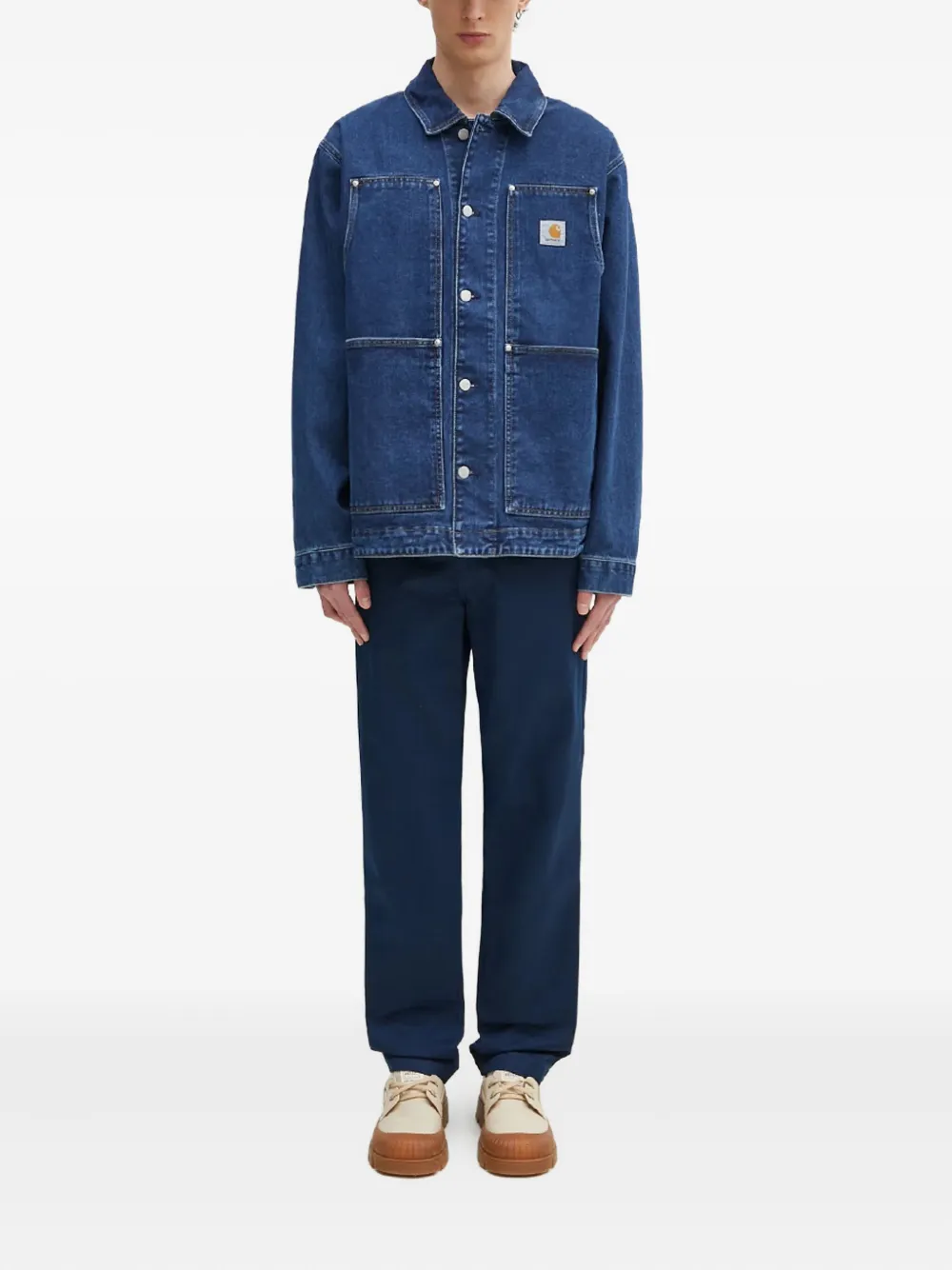 Carhartt WIP Broek met logopatch - Blauw