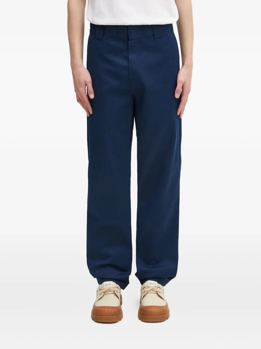 Carhartt WIP Broek met logopatch Blauw