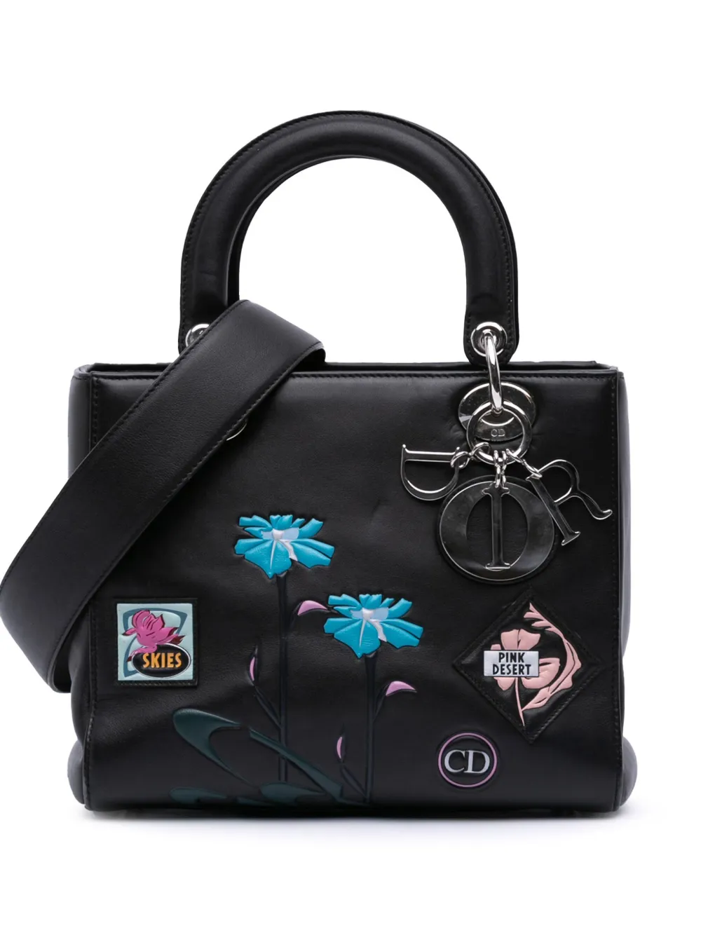 Christian Dior Pre-Owned 2015 ミディアム カーフスキン パラダイス レディ ディオール サッチェルバッグ - Christian Dior Pre-Owned 2015 ミディアム カーフスキン パラダイス レディ ディオール サッチェルバッグ -