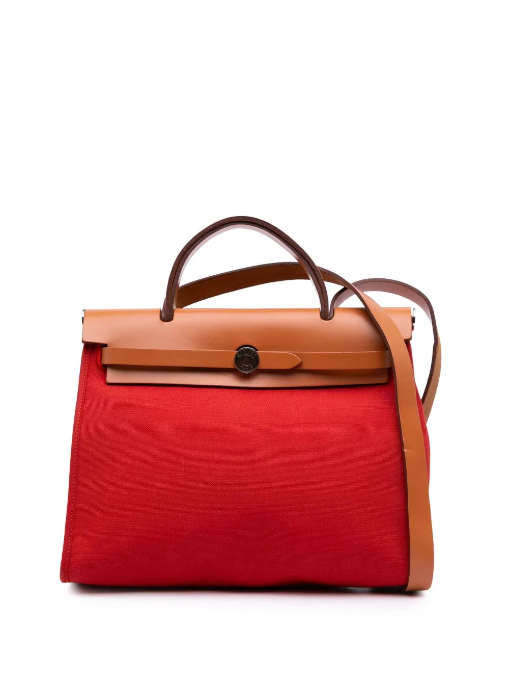 Hermès Pre-Owned 2017 Toile Herbag Zip 31 satchel - ブラウン Hermès Pre-Owned 2017 Toile Herbag Zip 31 satchel - ブラウン