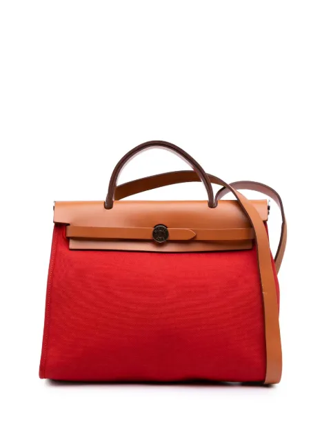 Hermès Pre-Owned bolsa satchel Toile Herbag Zip 31 2017