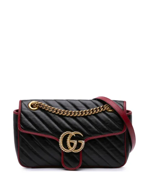 Gucci Pre-Owned 2016-2025 Small GG Marmont Matelasse Leather Torchon Flap crossbody bag