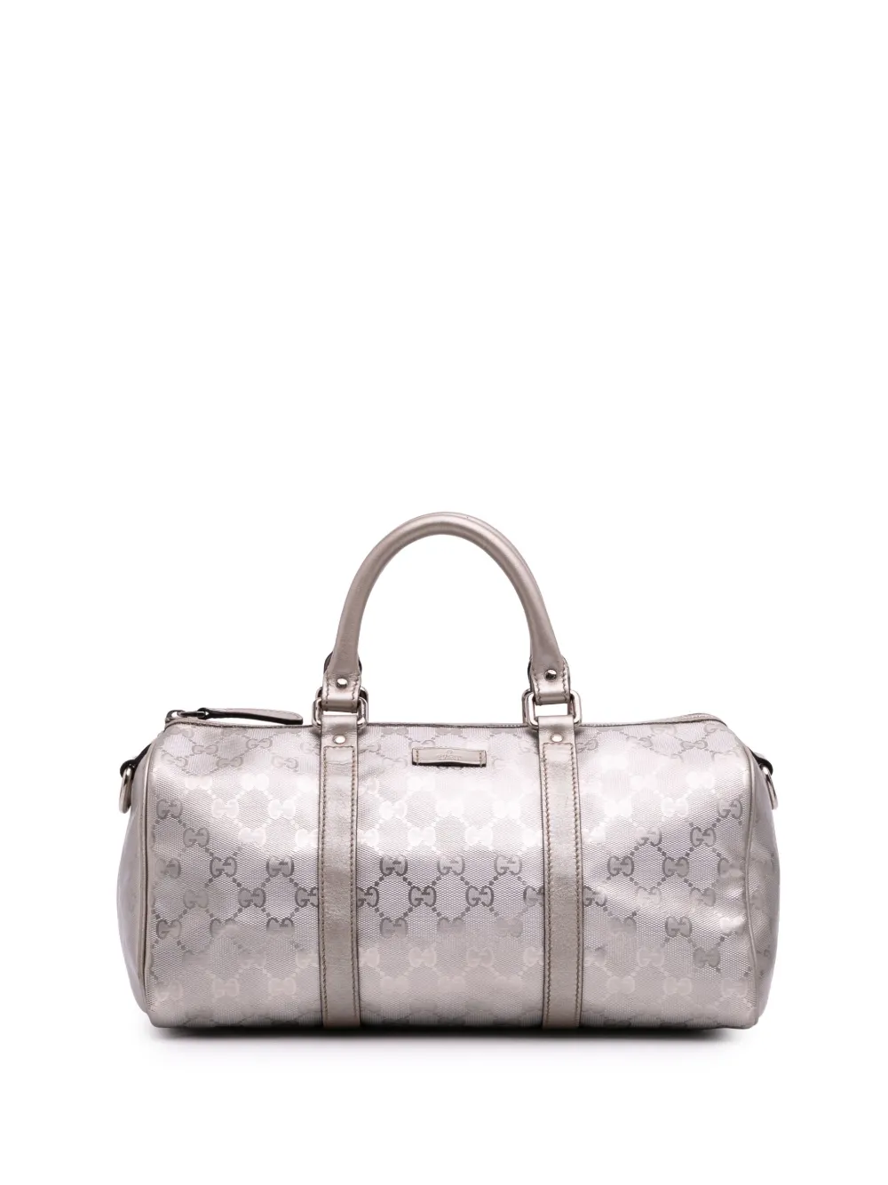 Gucci Pre-Owned 2016-2025 GGインプリメ ジョイ ボストンバッグ - シルバートーン Gucci Pre-Owned 2016-2025 GGインプリメ ジョイ ボストンバッグ - シルバートーン