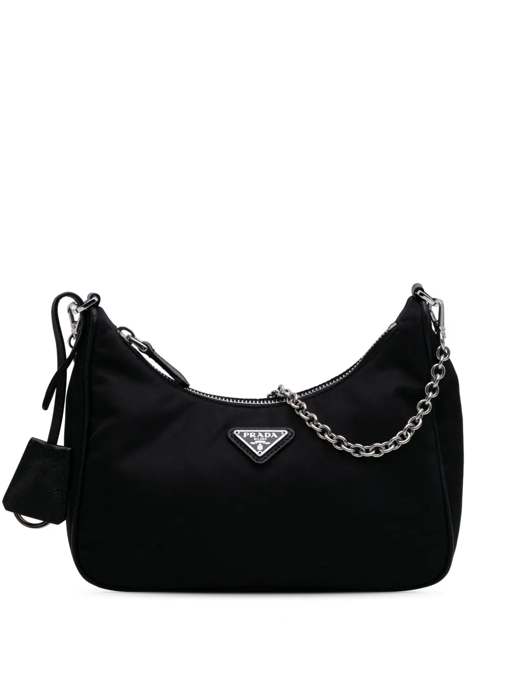Prada Pre-Owned 2019-2025 ミニ テスート リエディション 2005 サッチェルバッグ - ブラック Prada Pre-Owned 2019-2025 ミニ テスート リエディション 2005 サッチェルバッグ - ブラック