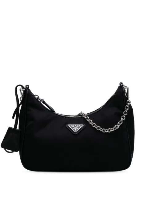Prada Pre-Owned bolsa satchel Tessuto Re-Edition 2005 mini 2019-2025