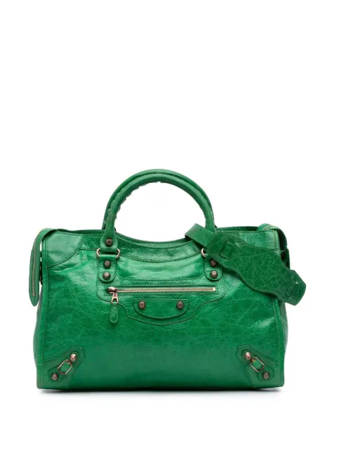 Balenciaga Pre-Owned 2010-2025 Lambskin Motocross Classic City Giant 12 satchel