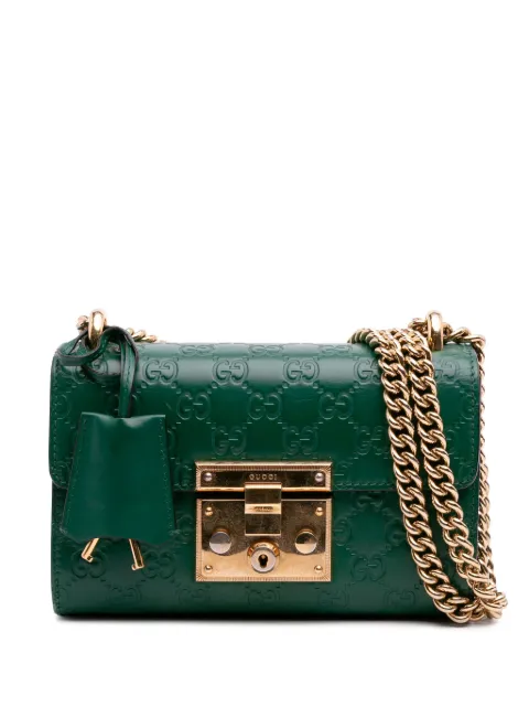 Gucci Pre-Owned 2016-2025 Small Guccissima Padlock crossbody bag