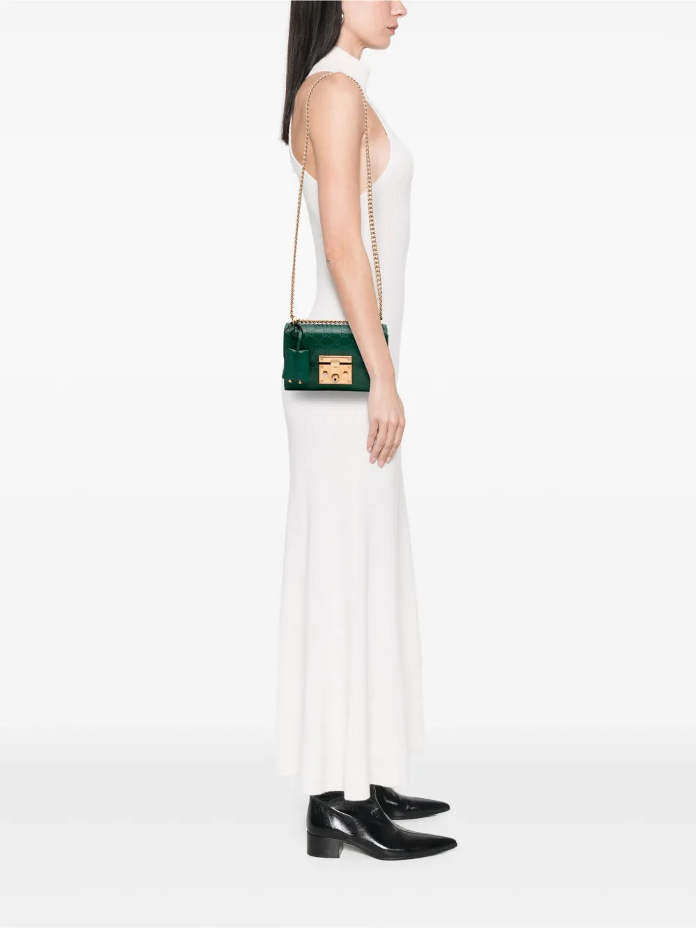 Gucci Pre-Owned 2016-2025 Small Guccissima Padlock crossbody bag | Pre-Owned | Image 2