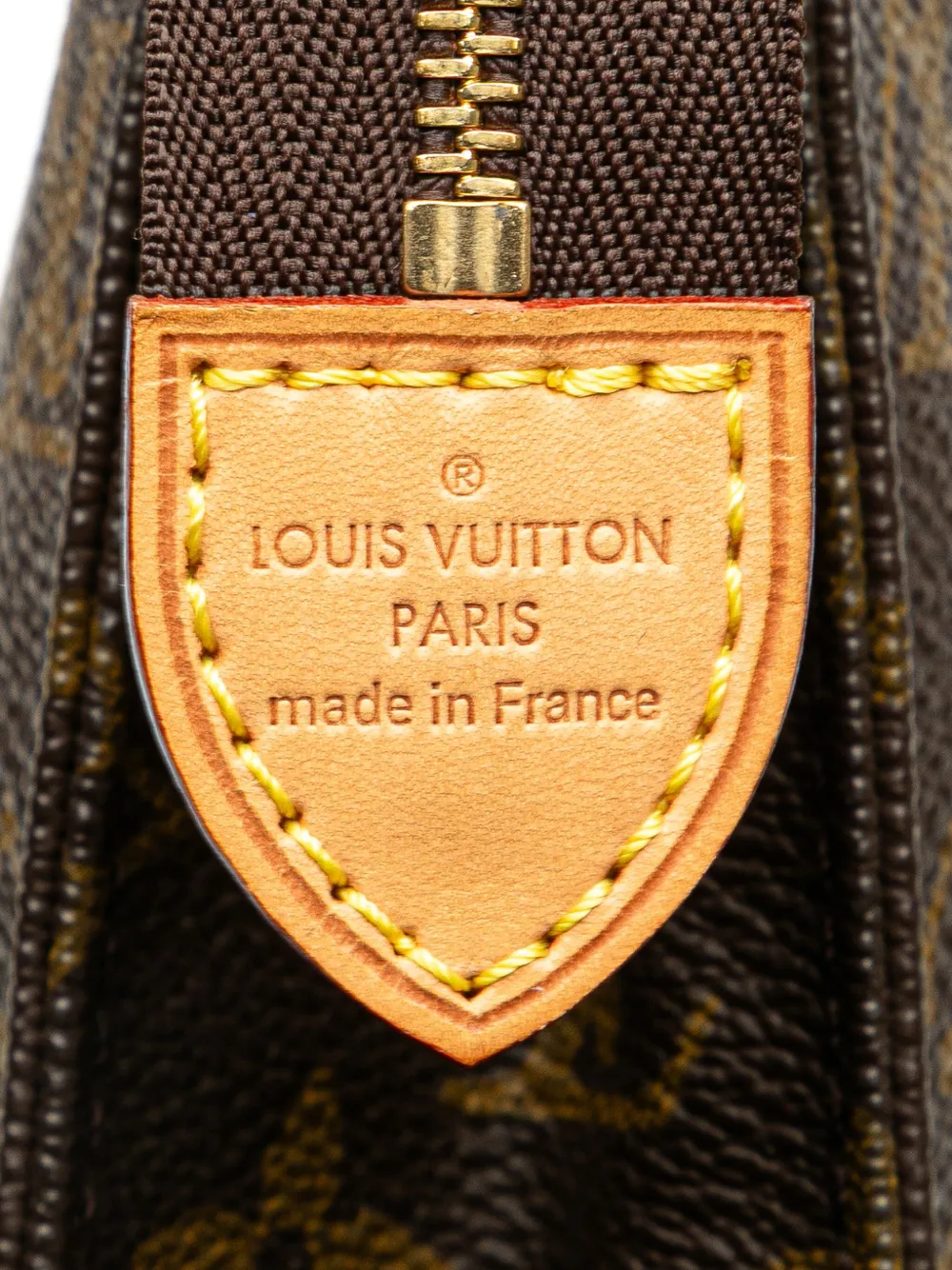 Pre-owned Louis Vuitton 1990 Monogram Toiletry 19 Pouch In Brown