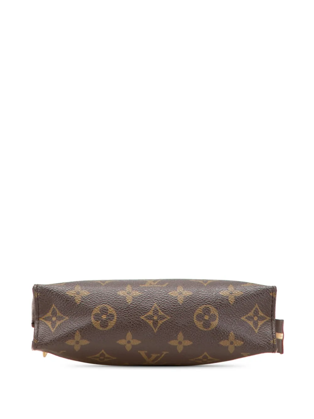 Pre-owned Louis Vuitton 1990 Monogram Toiletry 19 Pouch In Brown