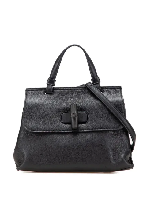 Gucci Pre-Owned 2000-2015 スモール レザー バンブー デイリー サッチェルバッグ