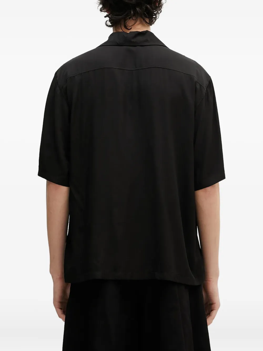 Aries Ancient Column shirt met korte mouwen Zwart