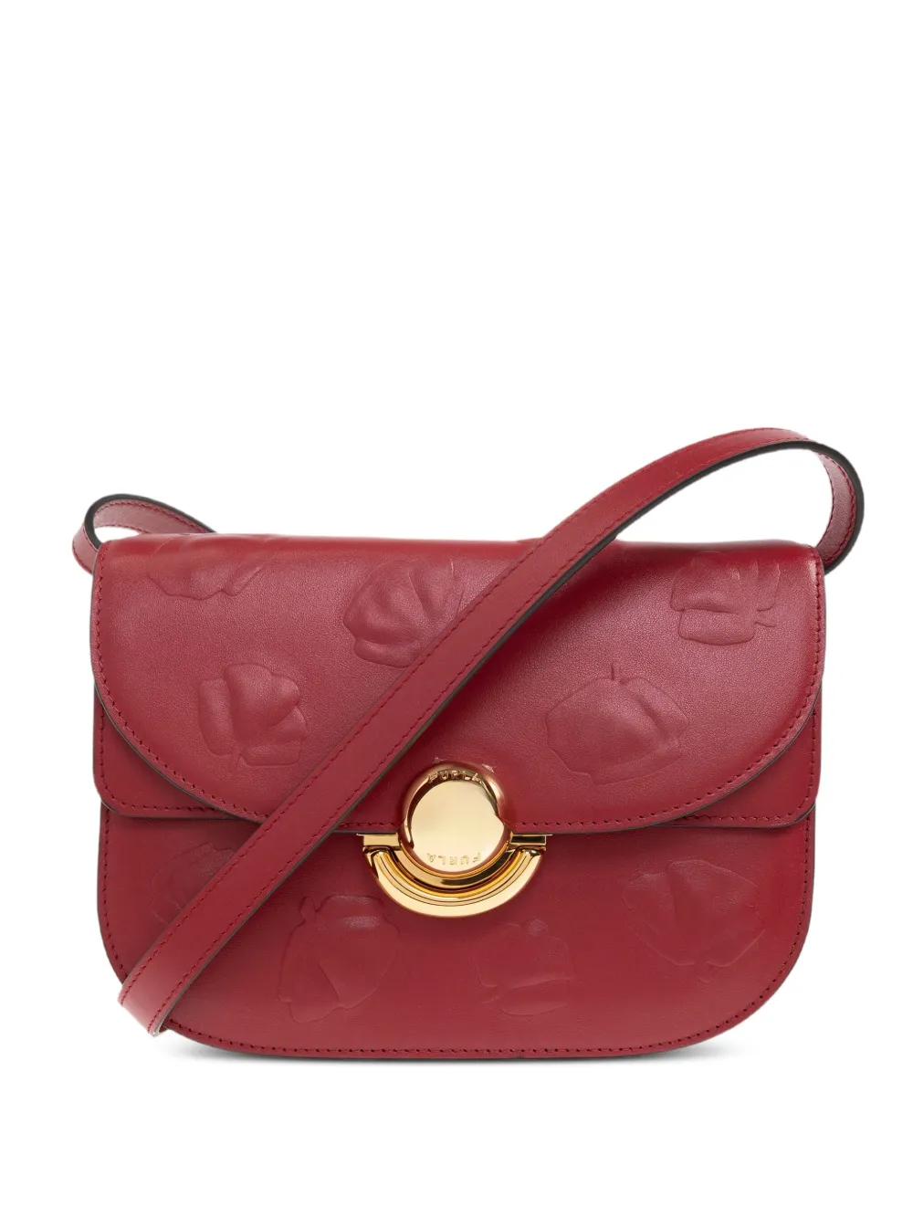 Furla Sfera embossed shoulder bag Rood