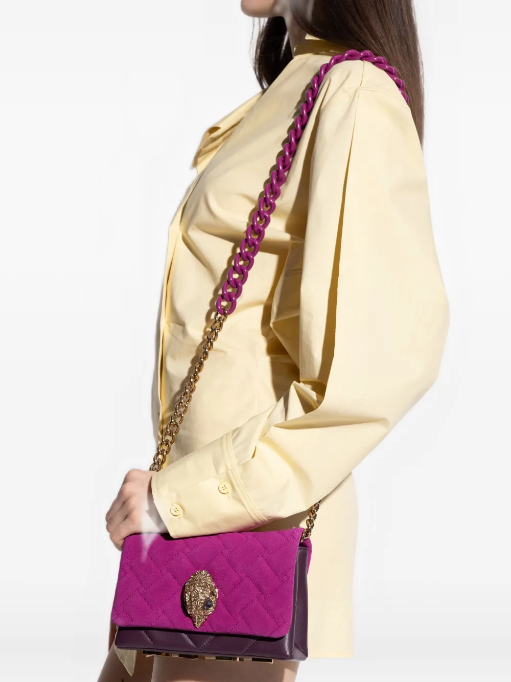 Kurt Geiger London quilted-design tote bag - Paars