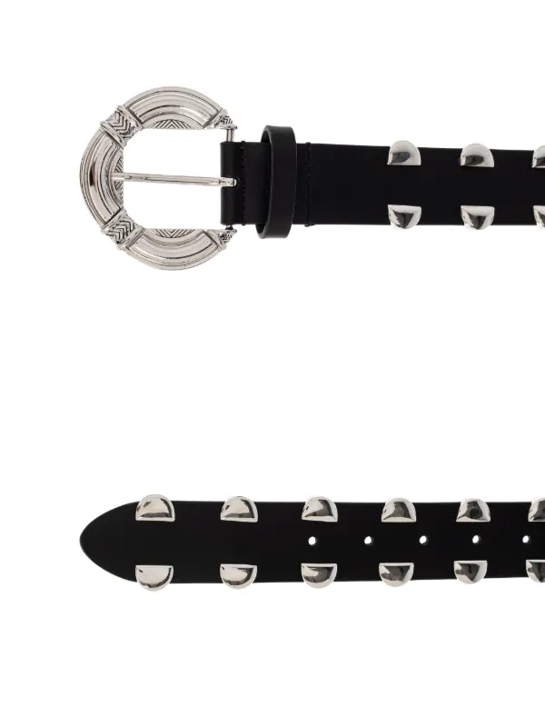 IRO Studded circular-buckle Belt Black FARFETCH GR