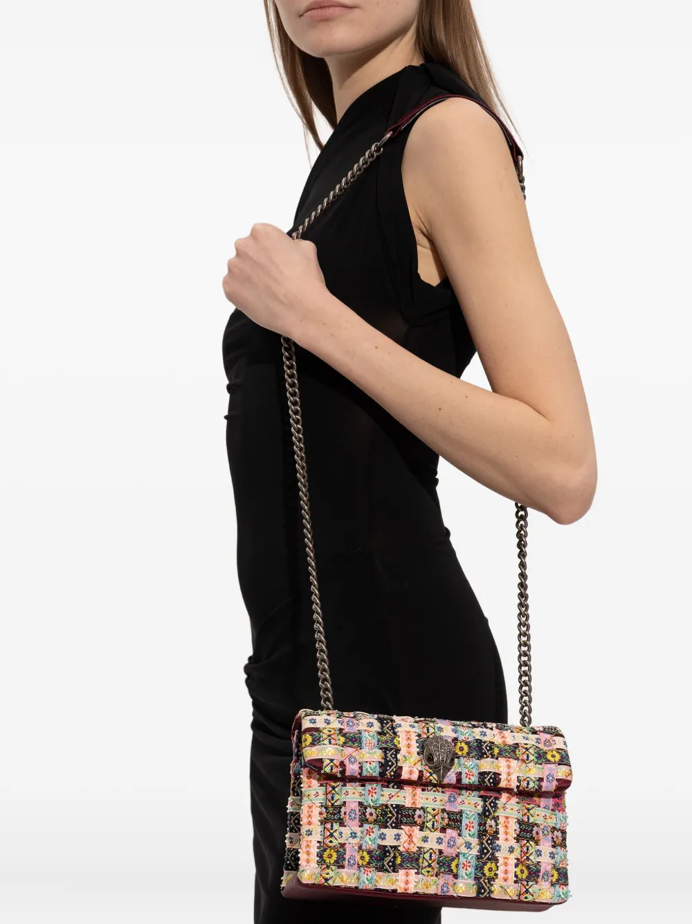 Kurt Geiger Woven-pattern Tote Bag In Multi