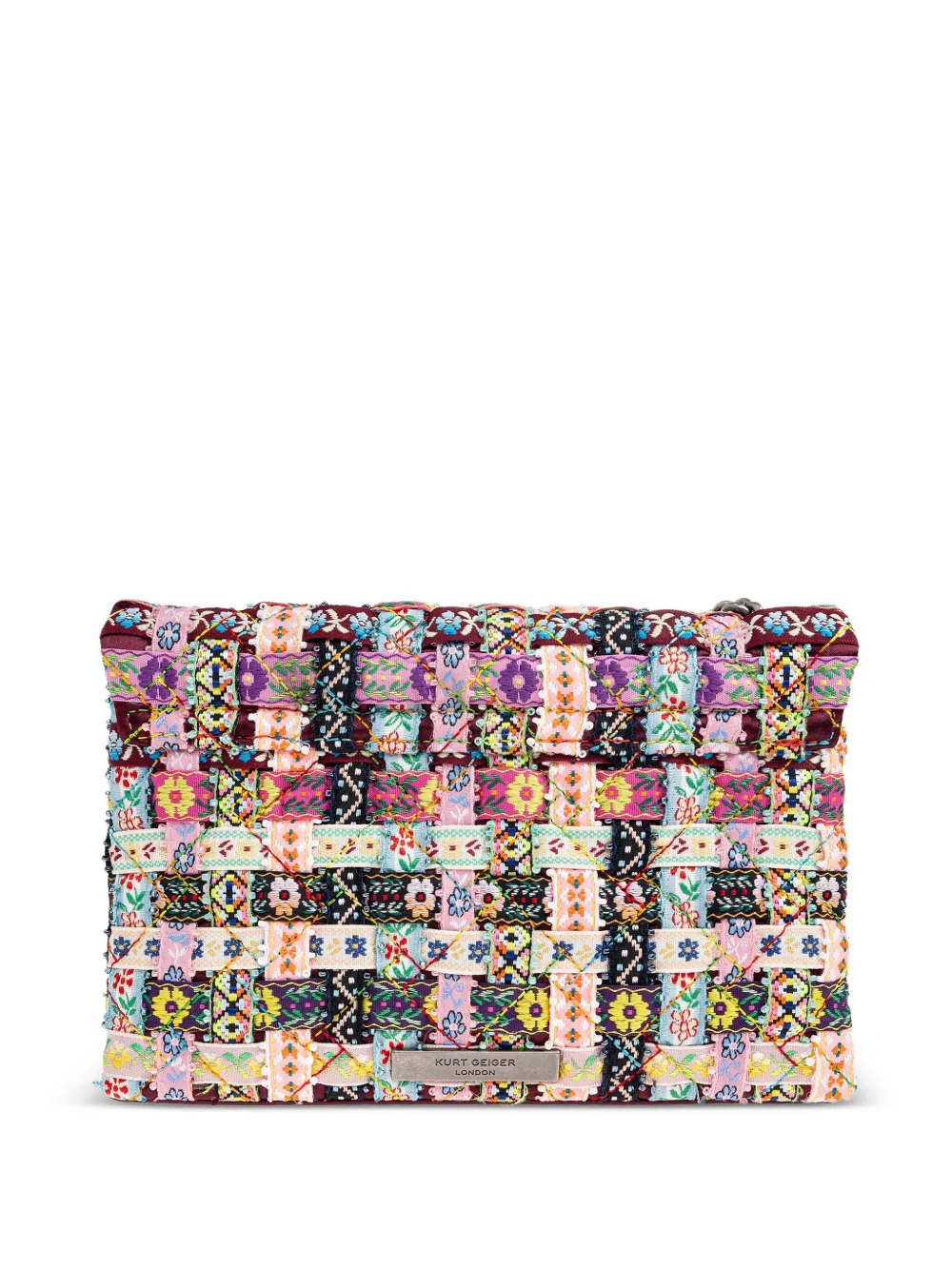 Kurt Geiger London Shopper met geweven patroon Roze