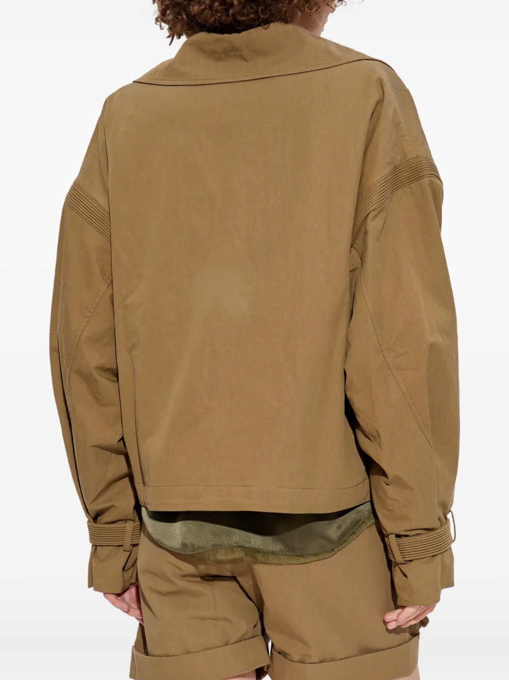 IRO Harper diagonal-zip biker jacket Bruin