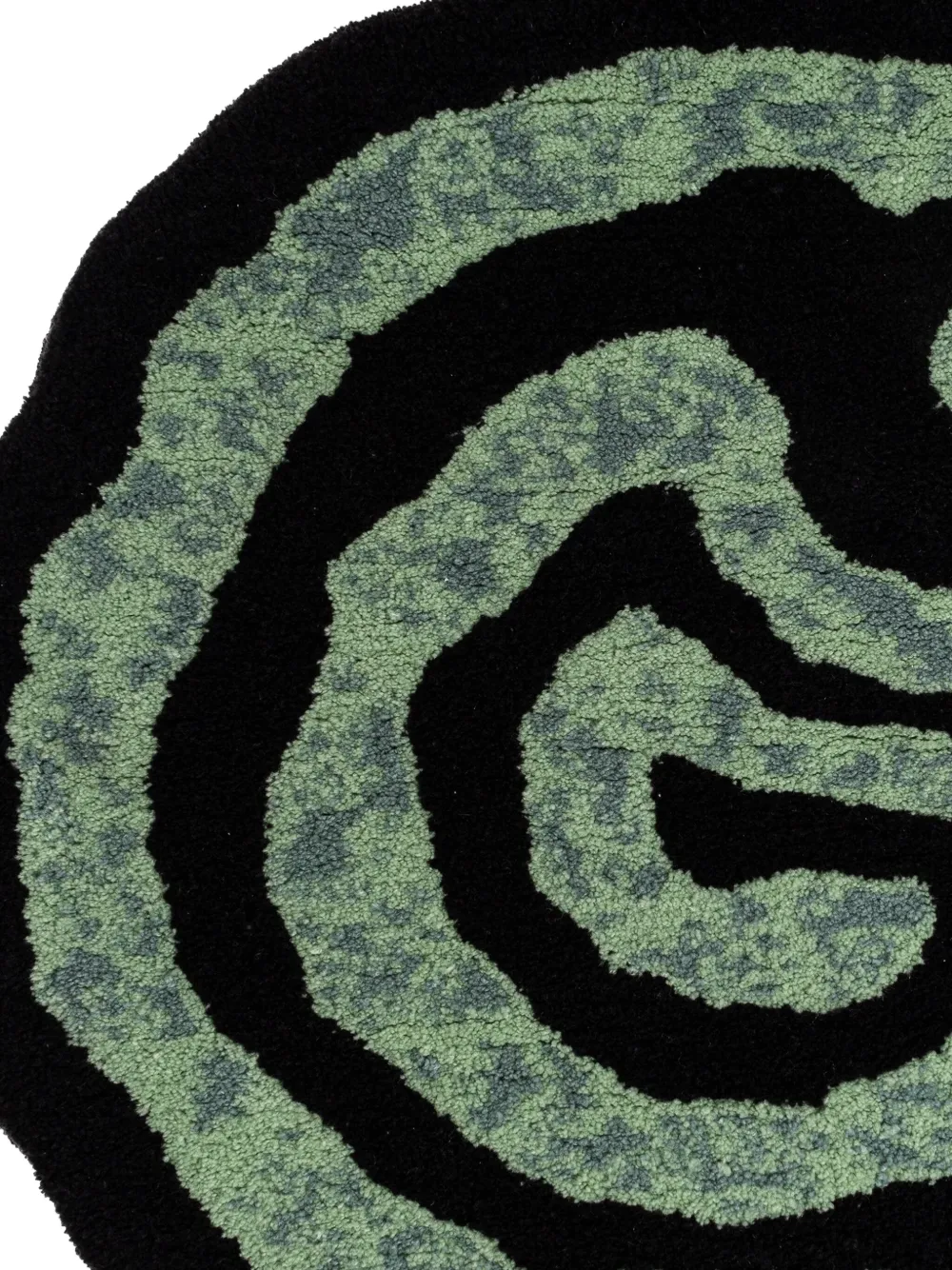Carhartt Helix Spiral-pattern Rug (75cm X 70cm) In Green