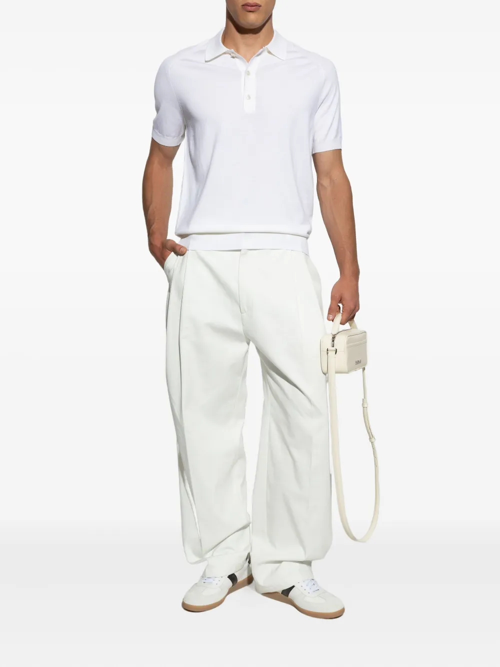 TOM FORD short-sleeved polo shirt Wit