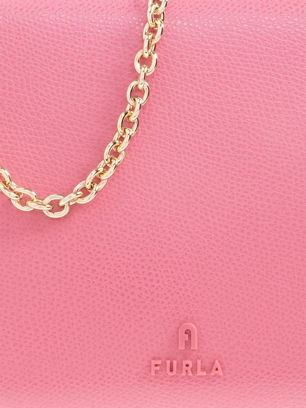 Furla My leren shopper Roze