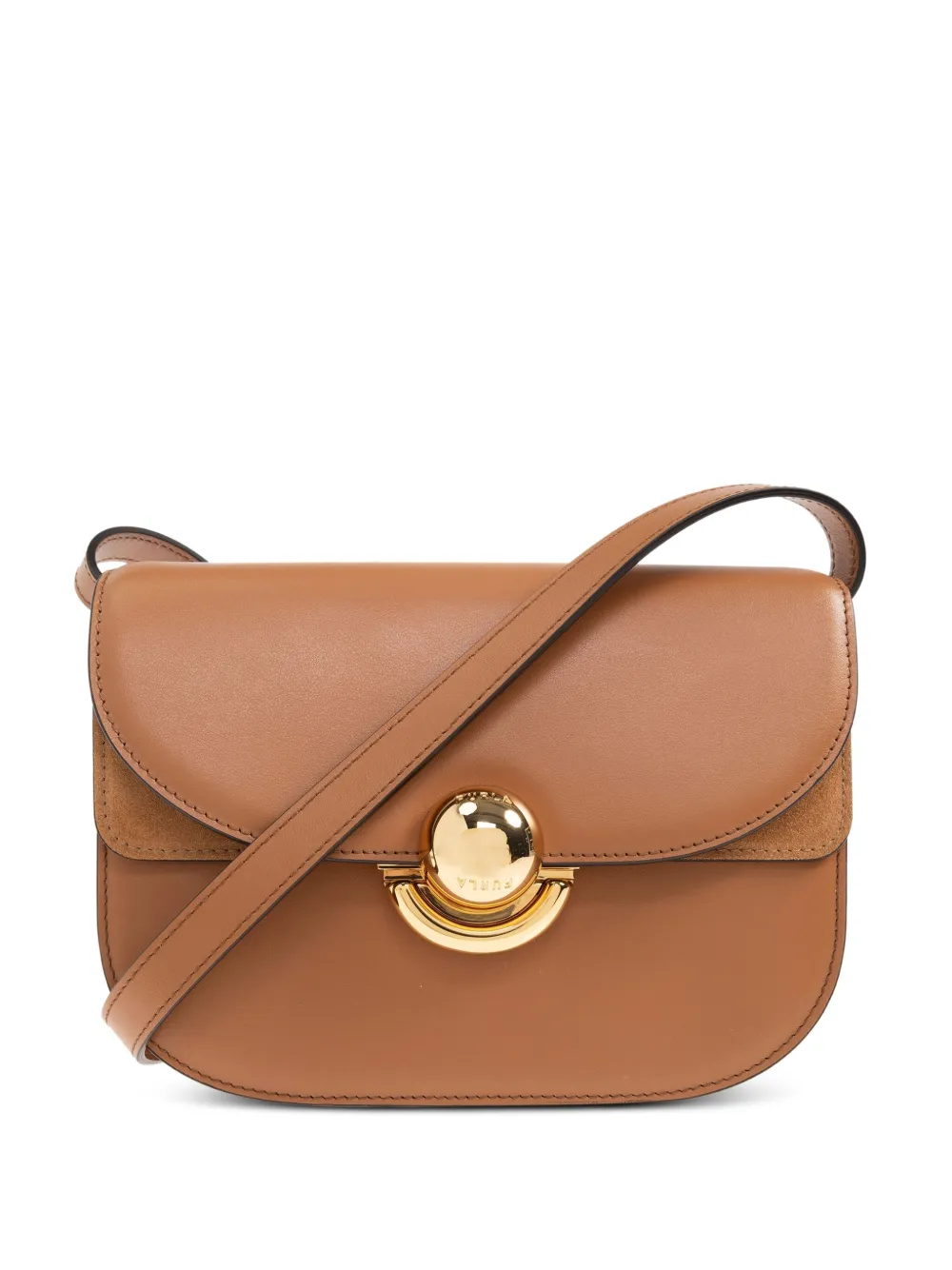 Furla Kleine Sfera leren schoudertas Bruin