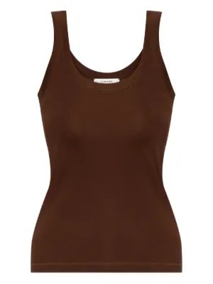 LEMAIRE VIP価格 送料無料 ルメール cotton tank top Black cotton tank top Lemaire - women - LEMAIRE