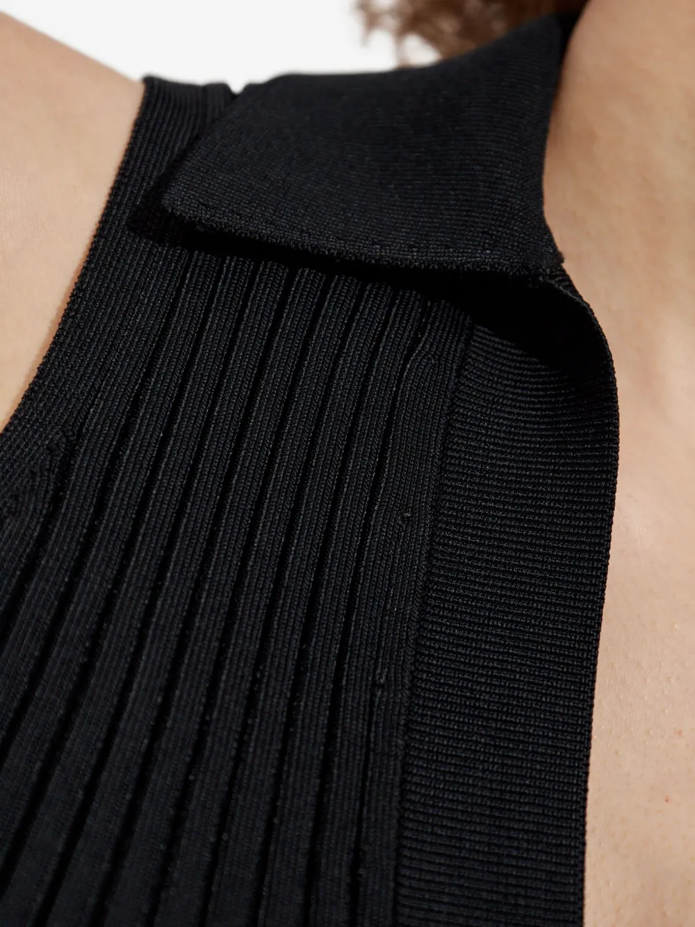 IRO ribbed polo top Zwart
