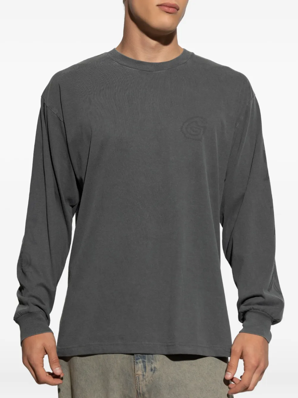 Carhartt WIP T-shirt met geborduurd logo Grijs
