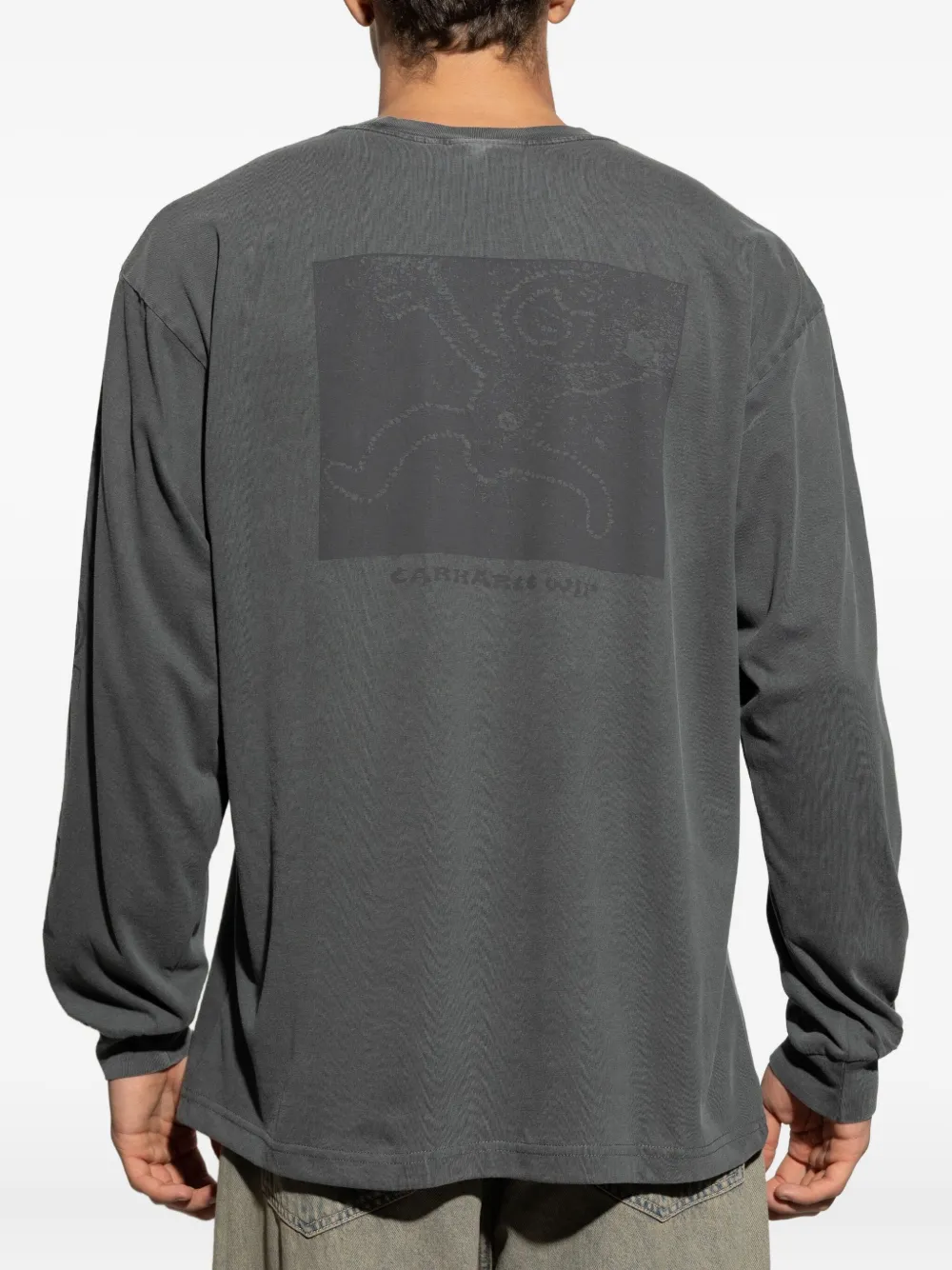 Carhartt WIP T-shirt met geborduurd logo Grijs